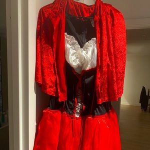 Adult plus size little red riding hood costume